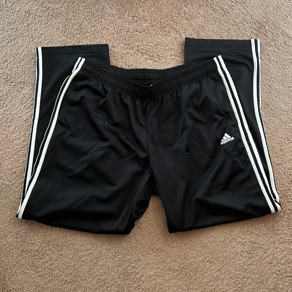 Men’s Adidas Classic BLACK Three Stripe Pants Size XXL